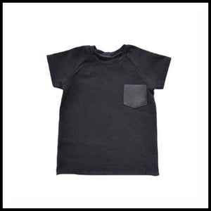 Leather Pocket Tee